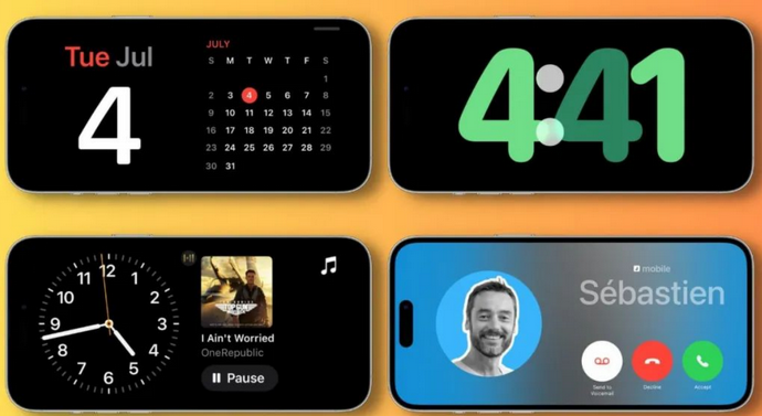 西林苹果手机维修分享iOS17横屏充电待机显示有什么好处 